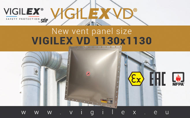 Nuevo tamaño de panel de venteo : Vigilex VD 1130x1130