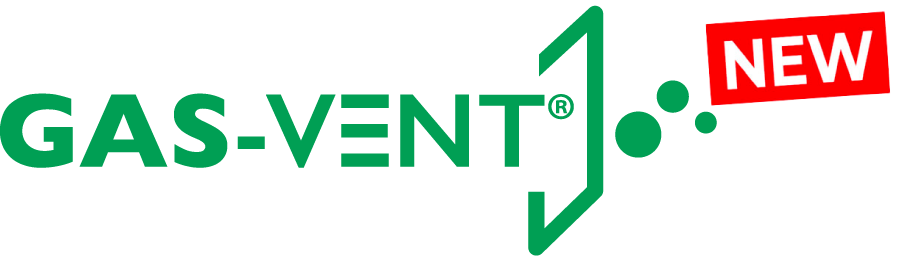 GAS-VENT logo representing the new gas venting system for industrial safety.